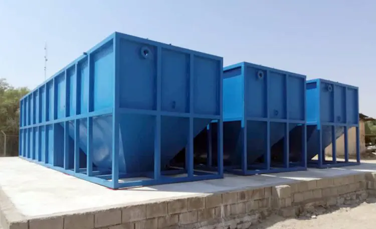 Sanitary wastewater treatment package